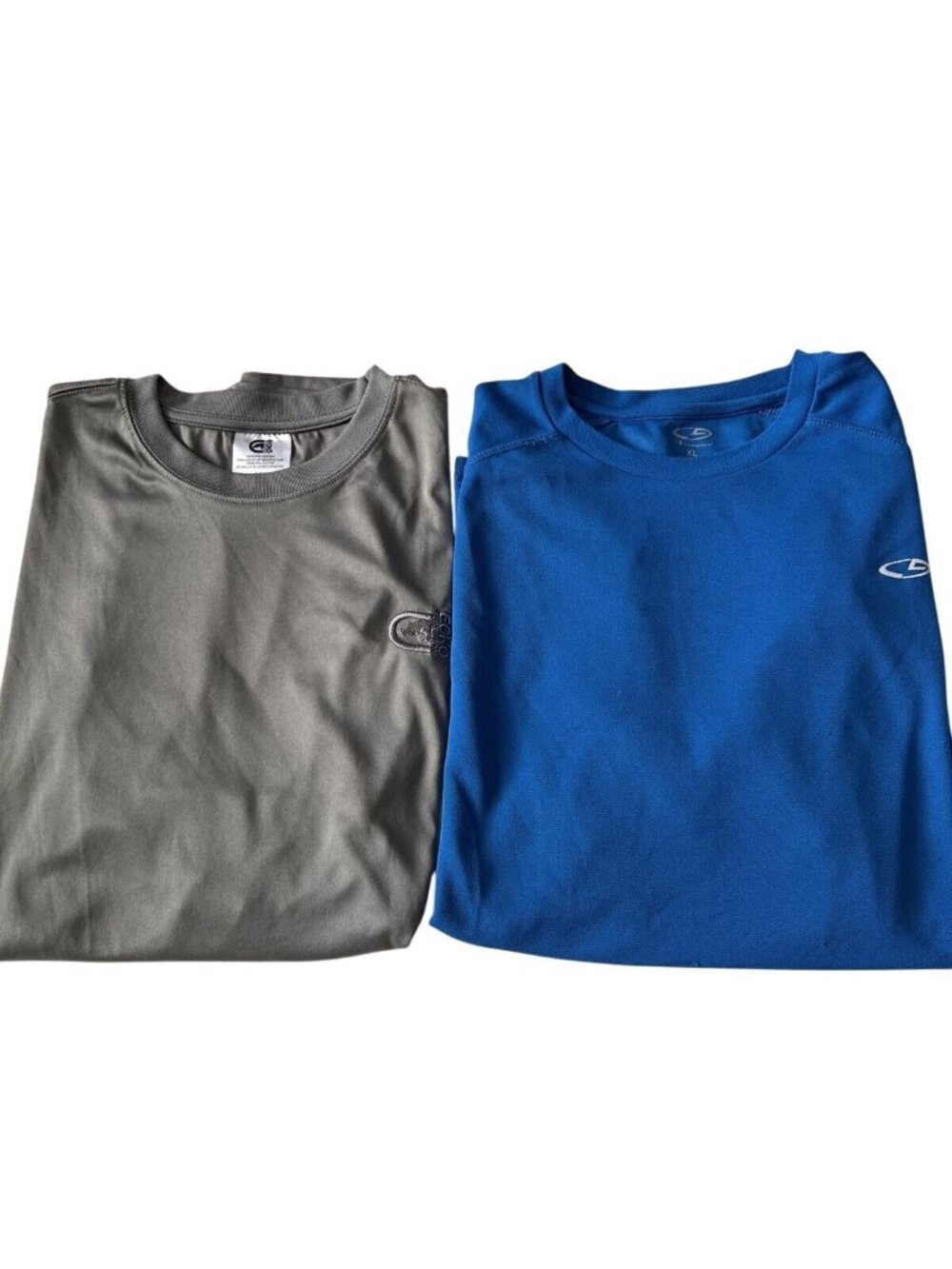 Bundle Of Mens Short Sleeve Performance T-Shirts Blue & Gray Activewear XL